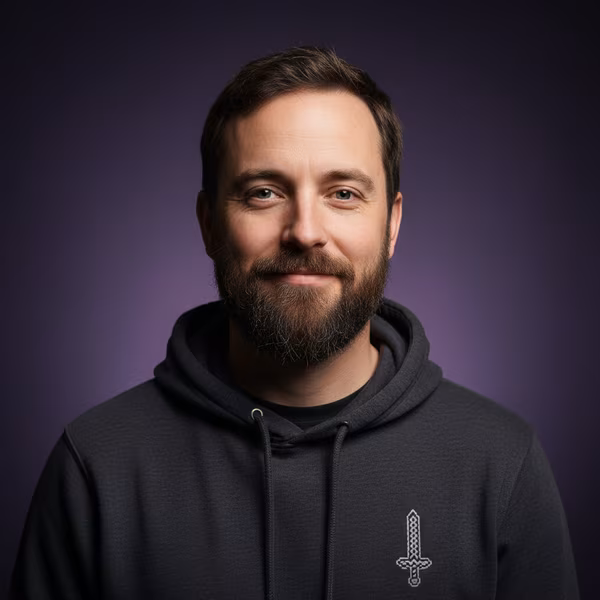 Portrait of Ander Vasque, lead artist.